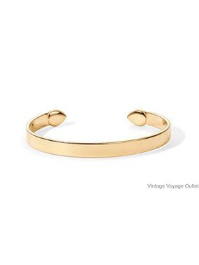 14K Gold Plated Mantra Cuff Bangle Bracelet Waterproof